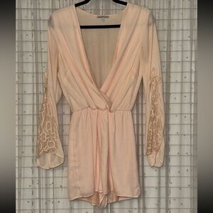 Pink Long Sleeve Romper